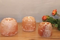 свещник - необработена форма от Хималайска сол